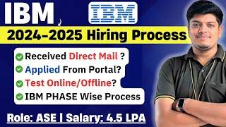 IBM ASE Hiring Current Process 2024-2025 | Coding Test | Radancy Form | Phase Wise Process |Updates