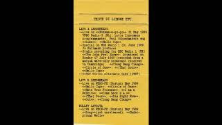 The Lemonheads (US) Teste Di limone etc. promo tape 1989  (Restored & mastered)