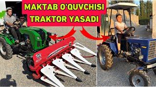 MAKTAB O'QUVCHISI MINI TRAKTOR IXTIRO QILIB YASAMOQDA