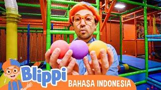 Blippi Mengunjungi Taman Bermain Anak-anak Funtastic Playtorium | Blippi Bahasa Indonesia