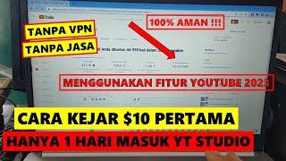 Cukup 1 Hari Kejar 10 Dollar Pertama Untuk Pengajuan Pin Adsense 2023