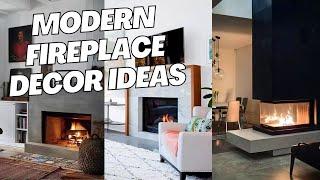 Modern Fireplace Decor Ideas. Built-in Modern Fireplace Design and Inspiration.