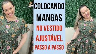 MUITO FÁCIL COLOCAR MANGAS NESSE VESTIDO DE VISCOSE AJUSTÁVEL VC VAI AMAR ELE COM MANGAS