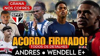 ACORDO SELADO NO SÃO PAULO! 385 MILHÕES | WENDELL; LUCAS ESTEVES E LUIZ GUSTAVO E+ INFOS DO SPFC