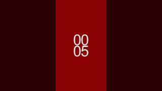 10 second portrait SD video with dark red background and 4 digit countdown ️