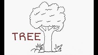 How to Draw Tree | Easy Drawing for Kids | DK Kids Drawing