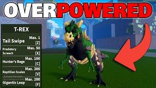 New T-REX Fruit Is OVERPOWERED in Blox Fruits (Full Showcase)