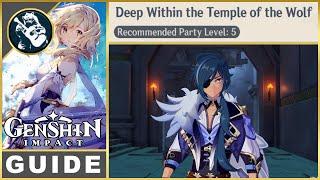 Genshin Impact Deep within the Temple of the Wolf | Domain Puzzle Guide