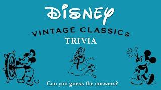 DISNEY TRIVIA (VINTAGE)  | 20 Questions | Trivia Quiz Test Disney Game