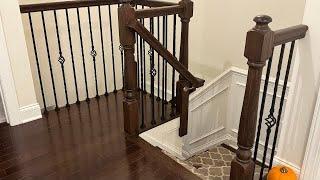 DIY Replacing Wooden Balusters with Iron Balusters