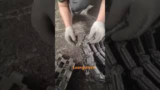 How to connect Loongsheen mini excavator Steel track