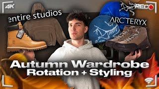 Autumn wardrobe essentials/ rotation 2024+how to style!‍️(EntireStudios, Arcteryx, Diesel & more)