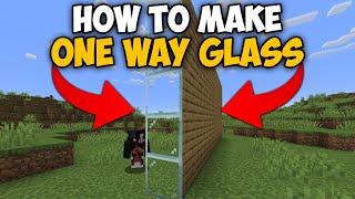 How To Get One Way Glass in Minecraft | Minecraft One Way Glass