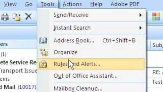 Microsoft Outlook 2007 - Organizing your Inbox