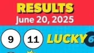 GONEW LOTTERY results 20.6.2025 Friday night LUCKY6 HIT4 HIT3 HIT2 TODAY