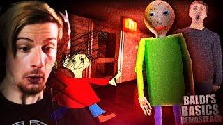 BALDI GOT REMASTERED.. AND WE HAVE TO ESCAPE NOW. || Baldi's Unreal Basics (ENDING)