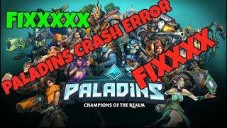 PALADINS CRASH ERROR IN CHAMPION SELECT -- FIX -- by H-Games v789