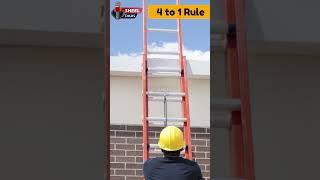 What is 4 to 1 Rule ? #laddersafety #safetyfirst #viralvideo