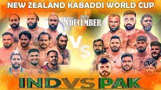 India Vs Pakistan | New Zealand Kabaddi World Cup 2024 | 8 December 2024