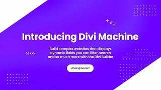 Divi Machine Promotional Video