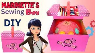 Marinette's Sewing box DIY with special opening mechanism | Hiding place for Ladybug Miraculous box