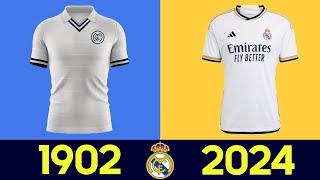 The Evolution of Real Madrid Kit 23-24 | All Real Madrid Football Jerseys in History 2023/24 (2023)