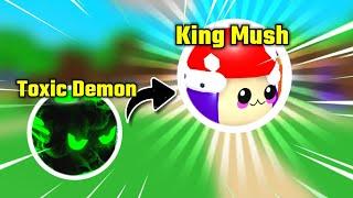 All #46 Trades i did to get King Mush! ( ROBLOX ) Bubble Gum Simulator!