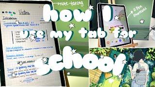 how I use my samsung tab s6 lite for school 