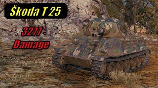 3277 Damage with Škoda T 25 | Karelia | World of Tanks | #20