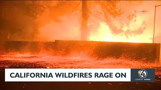 California wildfires rage on