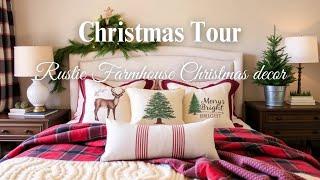 Home Tour  Rustic Farmhouse Christmas decor