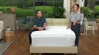 Home Reflections 4" Hybrid Memory Foam & Fiber Topper on QVC