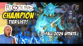 TIER LIST UPDATE - Fall 2024 Part 1 | All 138 Champions Ranked! | Bloodline: Heroes of Lithas