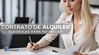 CONTRATO DE ALQUILER. CLÁUSULAS PARA LOGRAR UN BUEN ACUERDO. #invierterd #alquiler #rentas