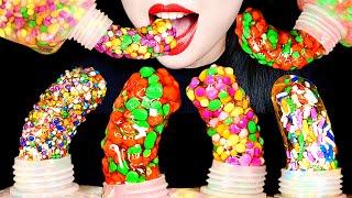 ASMR RAINBOW HONEY JELLY RECIPE EATING SOUNDS 꿀젤리 먹방 Abbey ASMR 먹방 핫 아이템 꿀젤리 만들기 FROZEN HONEY JELLY