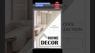 HOW TO MAKE FURNITURE MAGAZINE IN INDESIGN | FURNITURE MAGAZINE | MAGAZINE COVER IN INDESIGN  |