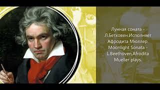 Лунная соната - Л. Бетховен/Moonlight sonata - L.Beethoven. (Афродита Мюллер/Afrodita Mueller)