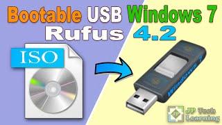 windows 7 iso file download and create bootable flash drive with rufus 4.2 (hindi)