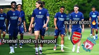 arsenal Injury news today BUKAYO SAKA, CALAFIORI, ODEGAARD RETURNS | JURRIEN TIMBER, RICE All TRAIN