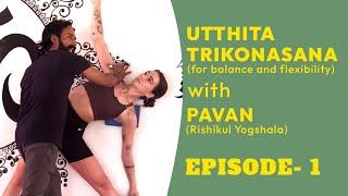 Utthita Trikonasana (Extended Triangle Pose) – Step-by-Step Guide for Flexibility & Strength