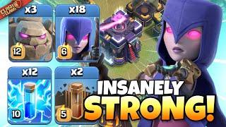 Using TH15 Zap WITCHES in my WAR!! Clash of Clans | Best TH15 Attack Strategies