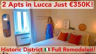  2 Remodeled Apts for the Price of 1 in Lucca, Italy! | Luxury Investment in Tuscany Just €350K 