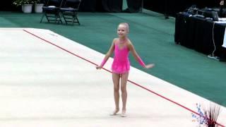 Dasha K. , level 5, Rope routine, Orlando , June 2012, National Cup competition