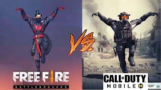 EMOTES de FREE FIRE VS EMOTES DE CALL OF DUTY MOBILE //2020 