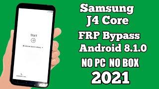 Samsung J4 Core FRP Unlock (J410f) Google Account Bypass Android 8.10 2021 New Method 100%Working