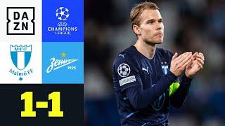 Zenit sichert sich Platz 3 der Gruppe: Malmö - Zenit 1:1 | UEFA Champions League | DAZN Highlights