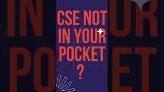 Missed CSE? Your dream career is still possible!#DreamCareer#trending #admission#iit  #CareerGoals