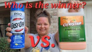 Oven Cleaner vs Citristrip Paint Remover & Sanding Furniture