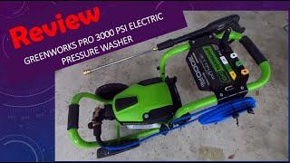 Review of Greenworks Pro 3000 PSI Electric Pressure Washer