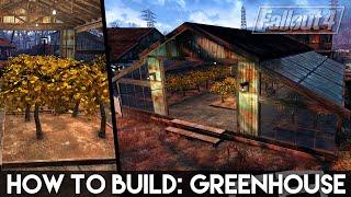 HOW TO BUILD: GREENHOUSE! (Fallout 4 Settlement Building Tips)